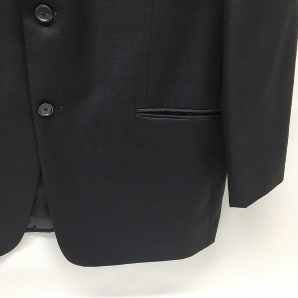 Loro Piana John Notdstrom 100% Wool Suit Jacket Blazer Black 46R - Picture 8 of 17
